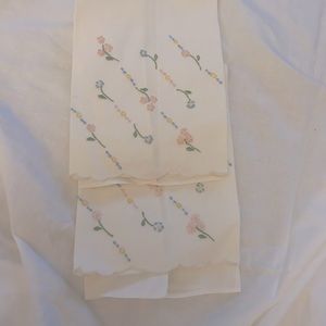 Vintage linen tea towels